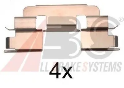 Комплектуючі, колодки дискового гальма A.B.S. A.B.S. 1249Q