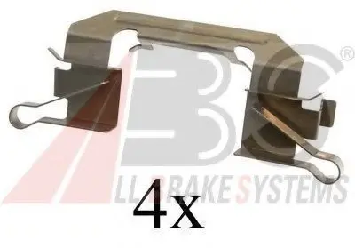 Комплектующие, колодки дискового тормоза A.B.S. A.B.S. 1626Q