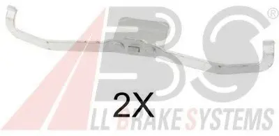 Ремкомплект гальмівних колодок ABS A.B.S. 1639Q