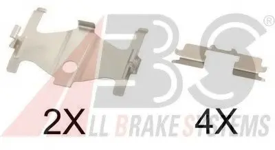Комплектуючі, колодки дискового гальма A.B.S. A.B.S. 1710Q