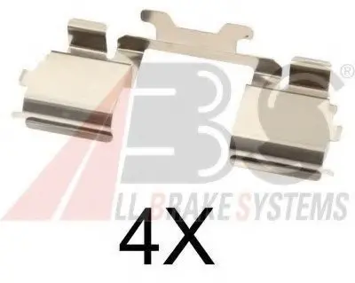 Комплектуючі, колодки дискового гальма A.B.S. A.B.S. 1725Q