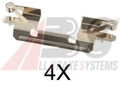 Комплектуючі, колодки дискового гальма A.B.S. A.B.S. 1769Q