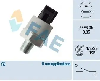 Датчик давления смазки FAE12549 FAE 12549