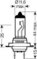 Лампа розжарювання, основна фара OSRAM 64210L (фото 1)