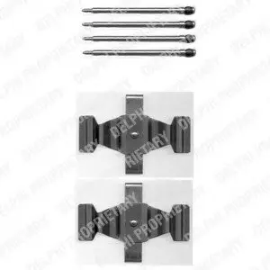 Комплектующие, колодки дискового тормоза Delphi LX0398