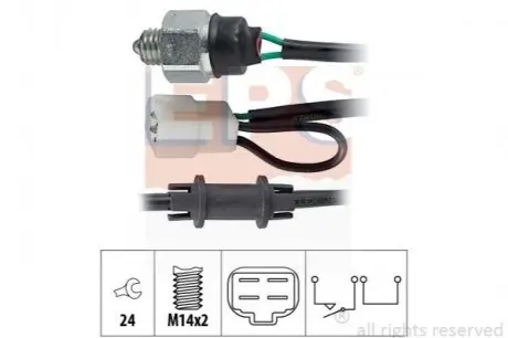 Датчик задний Renault Clio II, Laguna II, Duster 10- EPS 1860245