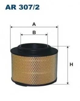 Воздушный фильтр AR307/2 FILTRON AR3072