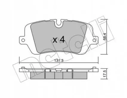 Комплект тормозных колодок 22-1025-0 Metelli 2210250