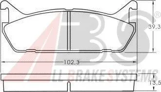 Гальмівні колодки зад. Mazda 323/626 94-04 (akebono) A.B.S. A.B.S. 36723