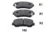 Комплект тормозных колодок, дисковый тормоз JAPANPARTS PA160AF (фото 1)
