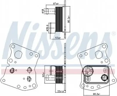 Охладитель смазки NIS NISSENS 90943