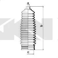 Пильовик рульового механізма GKN SPIDAN 83743