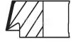 Комплект поршневых колец AR/FIAT /OPEL &quot;1,9CDTi &quot;03&gt;&gt; MAHLE / KNECHT 00981N2 (фото 2)