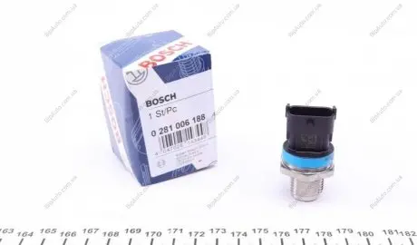 Датчик, давление подачи топлива BOSCH 0281006188