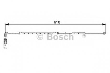 Датчик зносу гальмівних колодок (передніх) BMW Z4 (E86) 06-08 (L=610mm) 1 987 473 047 BOSCH 1987473047 (фото 1)