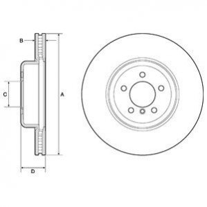 Тормозной диск Delphi BG9158C