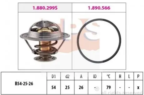 Termostat MASTER 2.4D 80-89 EPS 1880525