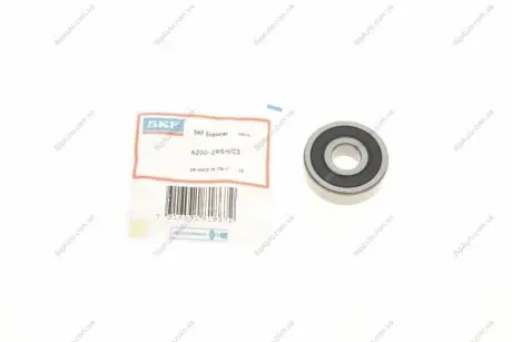 ПОДШИПНИК ШАРИЧНЫЙ d&gt;30 SK 6200-2RSH/C3 SKF 62002RSHC3 (фото 1)