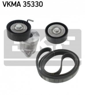 Комплект поліклиновий (ремінь+ролики) VKMA 35330 SKF VKMA35330