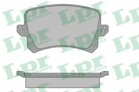 Комплект тормозных колодок, дисковый тормоз LPR 05P1390