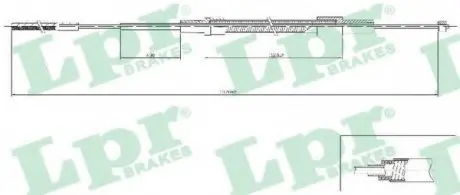 Трос, стояночная тормозная система LPR C0079B