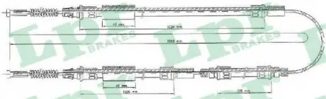Трос, стояночная тормозная система LPR C0280B