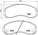 Комплект тормозных колодок, дисковый тормоз BREMBO P99003