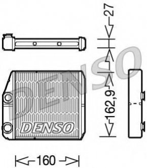 Теплообменник, отопление салона DENSO DRR09035