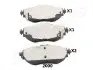 Комплект тормозных колодок, дисковый тормоз JAPANPARTS PA2000AF (фото 1)