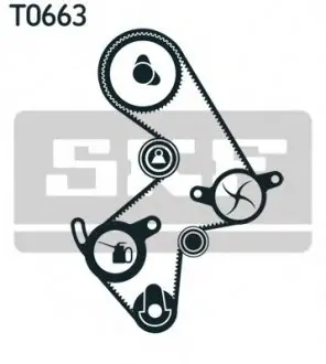 + комплект зубчатого ремня SKF VKMC91003