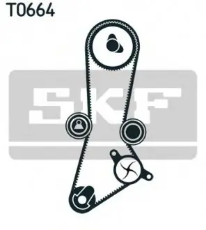 Водяний насос + комплект зубчатого ременя VKMC 95660-1 SKF VKMC956601