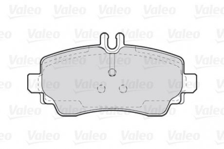 Комплект тормозных колодок, дисковый тормоз Valeo 301549 (фото 1)
