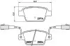 Комплект тормозных колодок, дисковый тормоз BREMBO P23135