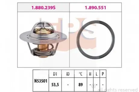 TERMOSTAT PEUGEOT/CITROEN EPS 1880239