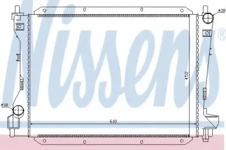 Радіатор, охолодження двигуна NISSENS 66703