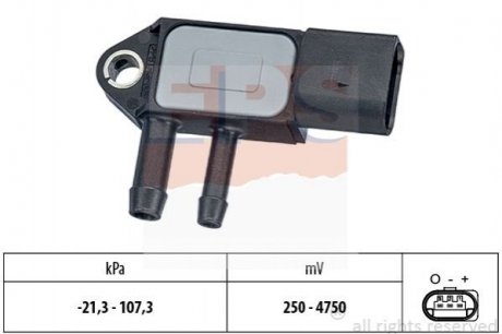 Датчик тиску каталізатора VAG Caddy/T5 10- (сажевого фільтра))) EPS 1993265 (фото 1)