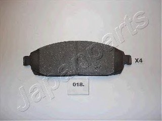 Комплект тормозных колодок, дисковый тормоз JAPANPARTS PA018AF (фото 1)