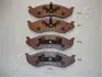 Комплект тормозных колодок, дисковый тормоз JAPANPARTS PA057AF