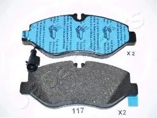Комплект тормозных колодок, дисковый тормоз JAPANPARTS PA117AF