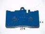 Комплект тормозных колодок, дисковый тормоз JAPANPARTS PA274AF