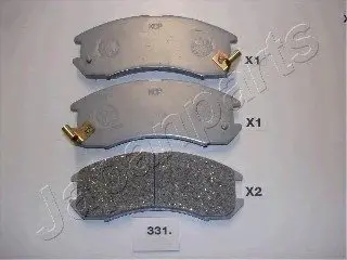 Комплект тормозных колодок, дисковый тормоз JAPANPARTS PA331AF