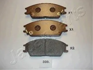 Комплект гальмівних колодок, дискове гальмо JAPANPARTS PA339AF