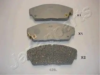 Комплект гальмівних колодок, дискове гальмо JAPANPARTS PA426AF