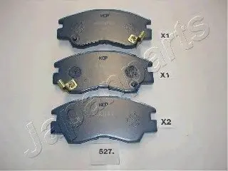 Комплект гальмівних колодок, дискове гальмо JAPANPARTS PA527AF
