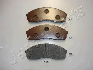 Комплект тормозных колодок, дисковый тормоз JAPANPARTS PAK05AF