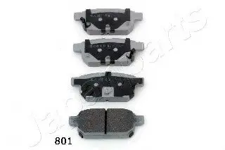 Комплект тормозных колодок, дисковый тормоз JAPANPARTS PP801AF