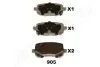 Комплект тормозных колодок, дисковый тормоз JAPANPARTS PP905AF (фото 1)