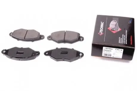 Тормозные колодки дисковые перед. PSA 206/306/Xsara/Renault Kangoo 05.93- PROTECHNIC PRP0015