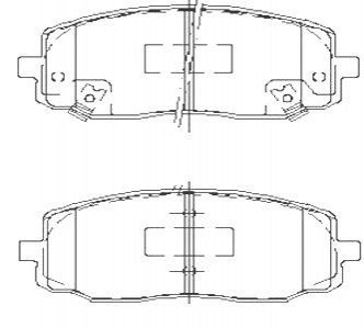 Iвнi колодки, к-кт. STARLINE BDS449