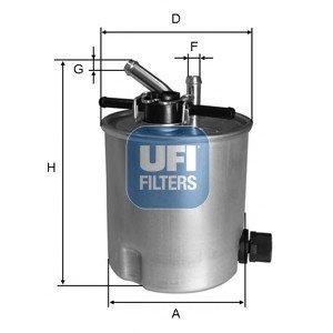 Топливный фильтр UFI 5539400 (фото 1)